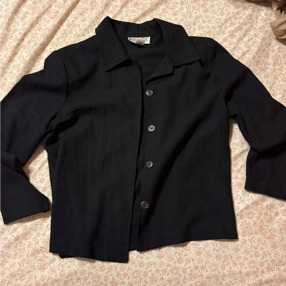 VNT Briggs Black Button-Up Jacket - Picture 1 of 5